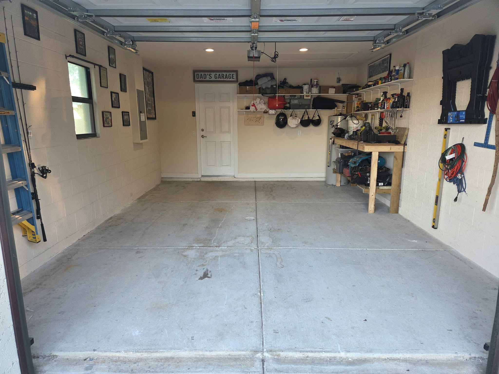 Before garage floor